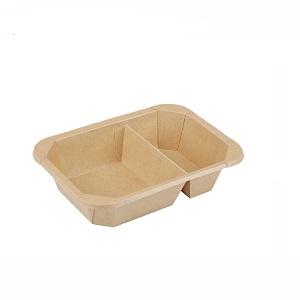 Rectangle Octagonal (2-compartment) Kraft Paper Box with Lid