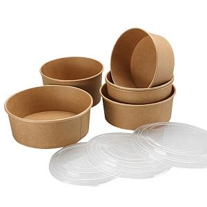 Round Paper Salad Bowl