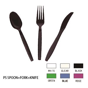 Plastic knife fork spoon