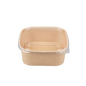 Square paper salad bowl